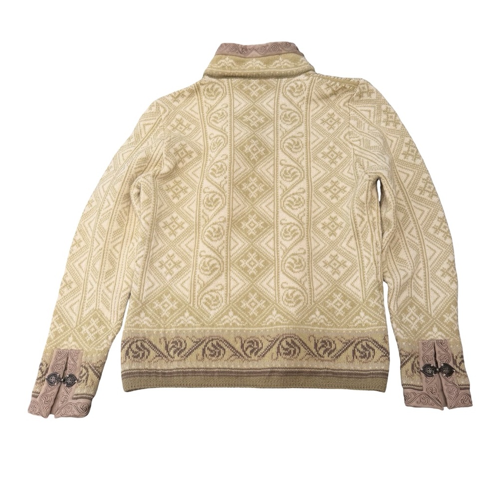 Dale of Norway Fair Isle Wool Mock Neck Pullover Sweater - Picture 6 of 9